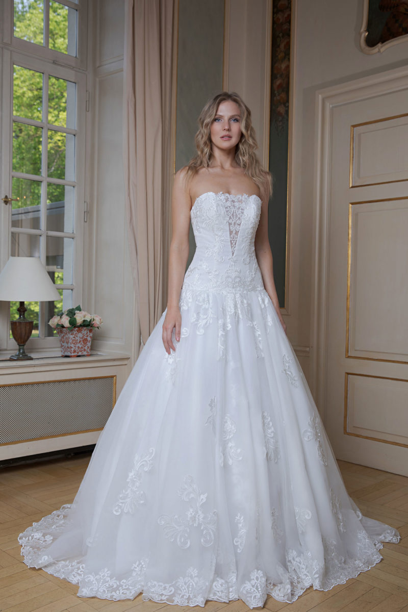 Amera Vera Kollektion 2020 ivory Brautkleid Amadea B2014 3 bei Marinette Brautmoden in Dortmund